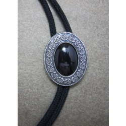 Bolo celt krawat western country AGAT czarny na plecionce syntetycznej (id: 125)